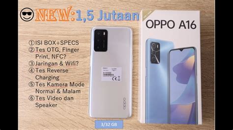 Oppo A16 3/32 Spesifikasi